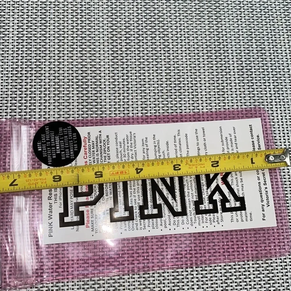 NEW PINK Water Resistant Phone Pouch pink Plastic